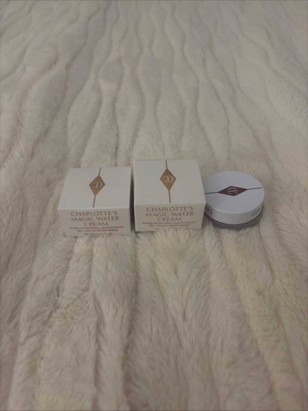 2 Charlotte Tilbury Magic Water Cream Super Hydrating Light Weight - .23 Oz Each